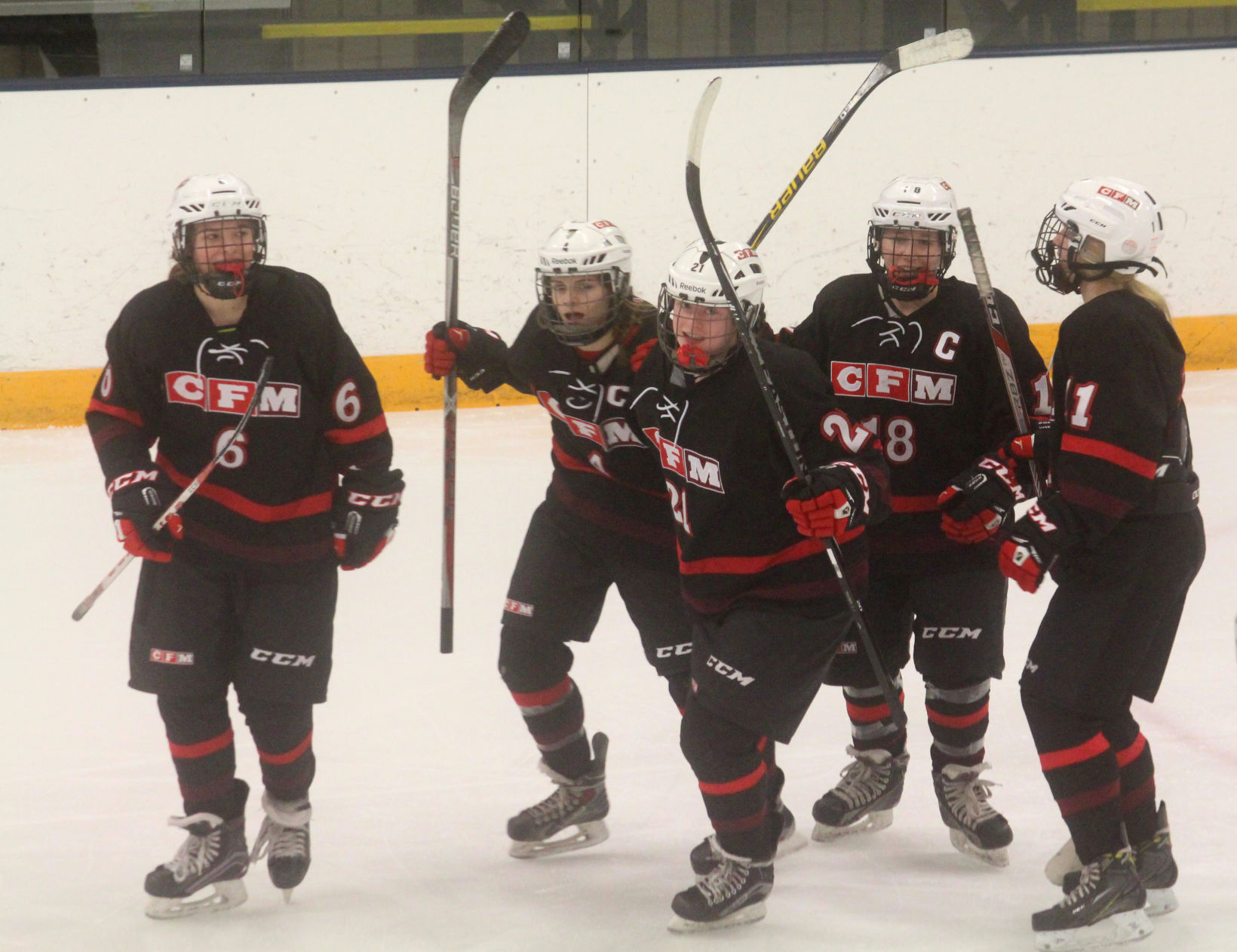 Chi-Hi/Menomonie girls hockey vs Fox Cities at Eau Claire tournament 12-27-17